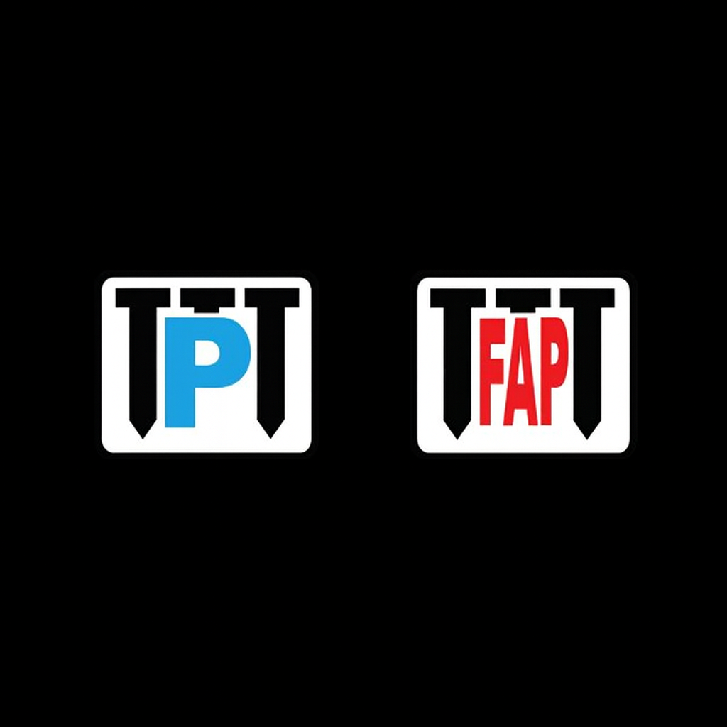 Safety icons: P and FAP on label
