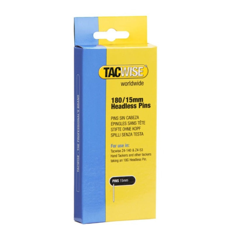 Tacwise 0478 Type 18G/15mm Galvanised Headless Pins