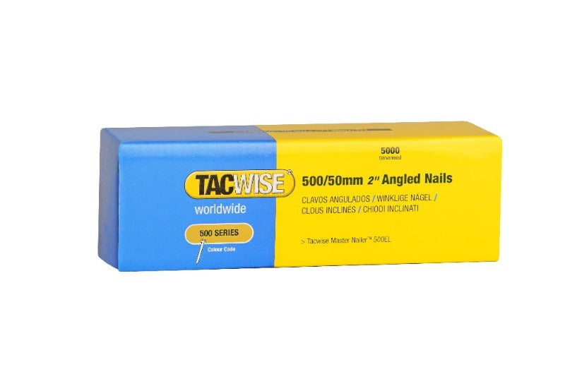 Tacwise 0829 Type 18G/50mm Galvanised Angled Brad Nails