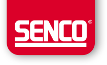 SENCO logo on red background