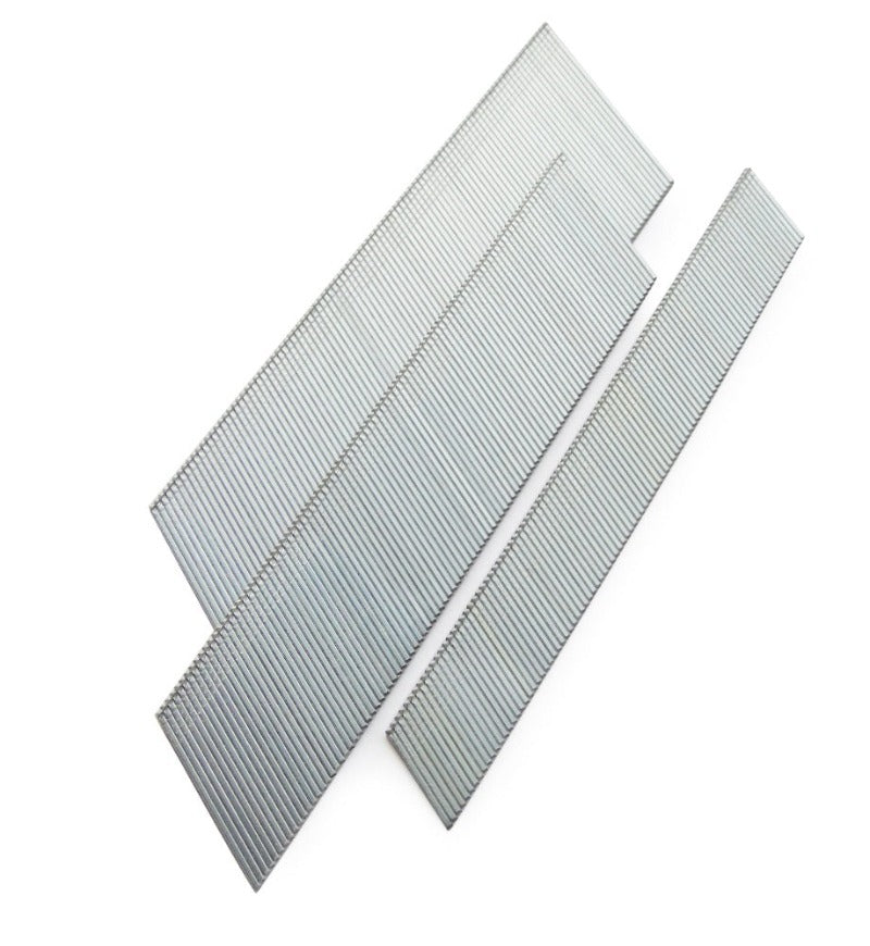Stainless steel angled brads nails, 16/50 size, two aligned strips