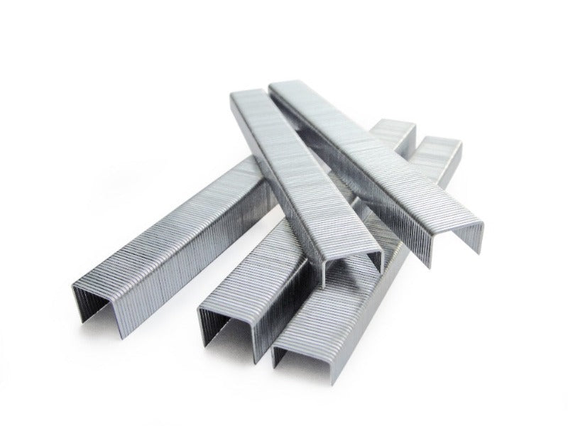 Galvanized 80/16mm staples, 5/8 inch, straight metal staples