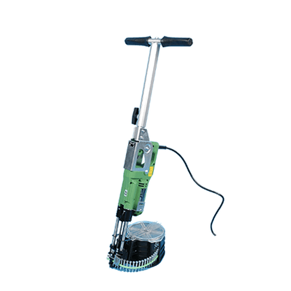 Collated fastener driver with metal nails and green base strip