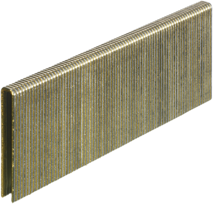 Collated metal staples strip in metallic gold finish