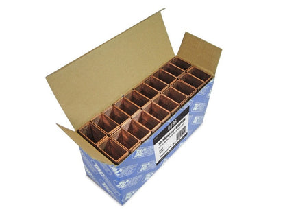 Tacwise collated carton staples with copper-brown staples in open tray