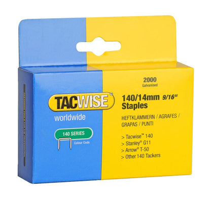 Tacwise  0349 Type 140/14mm Galvanised Staples