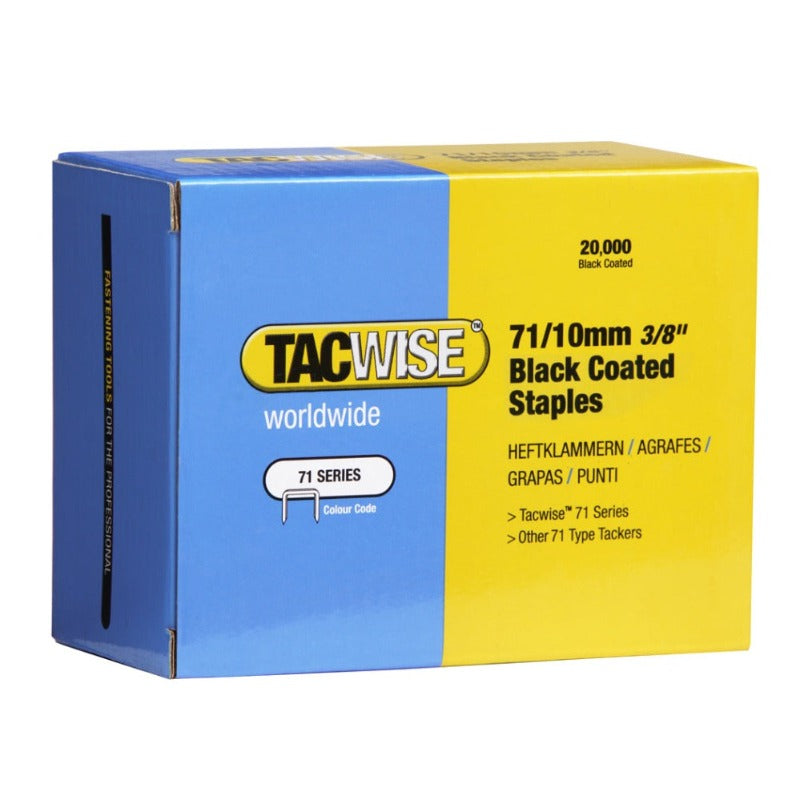 Tacwise 0373 71/10 BLACK Upholstery Staples