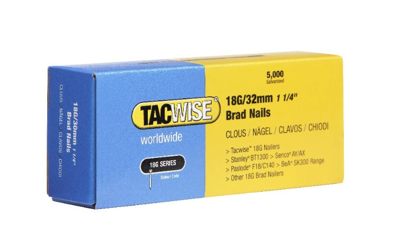 Tacwise 0398 Brads 18/32mm
