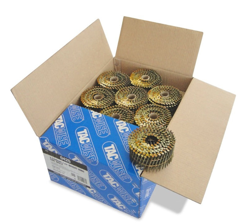 Tacwise 0425 Bright Ring Coil 2.5x60 - Collated Fasteners