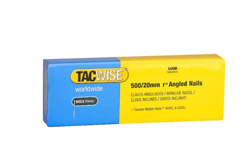 Tacwise 0823 Type 18G/20mm Galvanised Angled Brad Nails