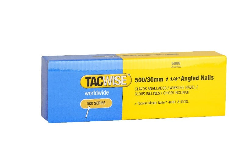 Tacwise 0825 Type 18G/30mm Galvanised Angled Brad Nails