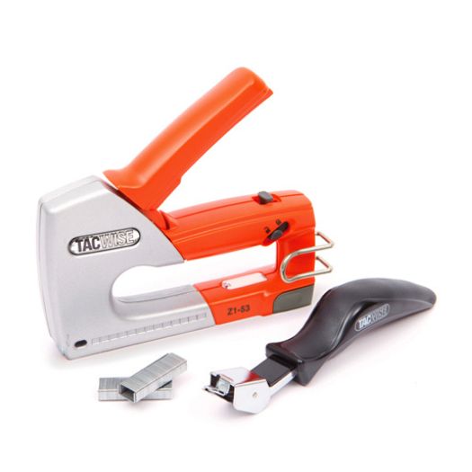 Tacwise 0889 Z1-53 Heavy Duty Metal Staple Gun with 200 Staples and Staple Remover
