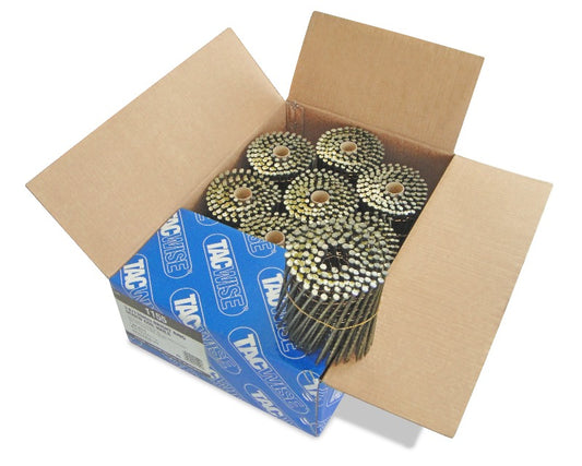 Tacwise 1155 Type 3.8/130mm Bright Flat Top Coil Nails