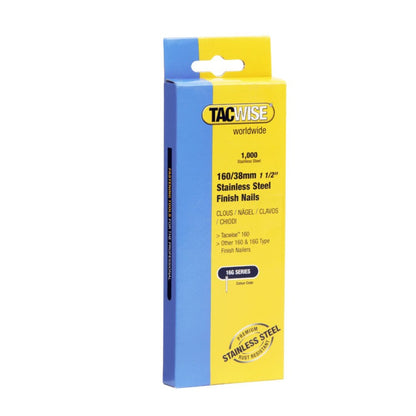 Tacwise 1097 Stainless steel brads 16/38, 1,000 pack (160/38mm)