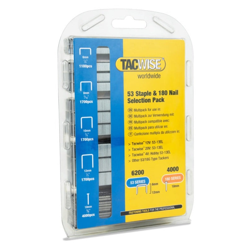 Tacwise 1628 Type 53 Staple & Nail Selection Pack, Various Sizes