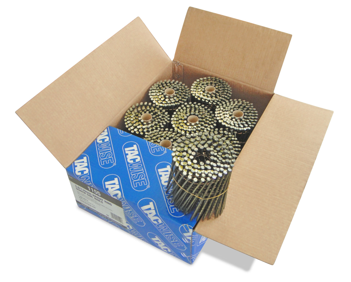 Tacwise 1155 Bright Flat Top Coil Nails