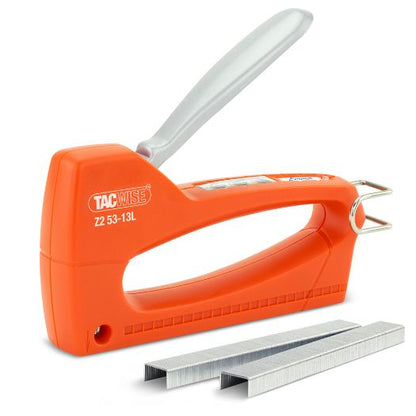 Orange Tacwise stapler with 53/10mm collated staples and metal strips