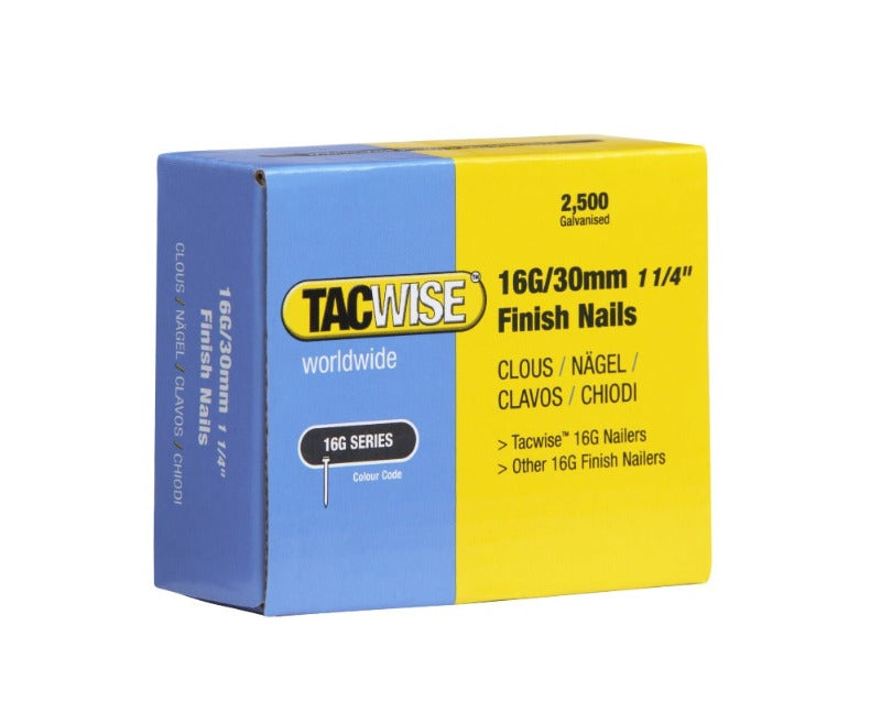 Tacwise 0293 Brads 16/30mm