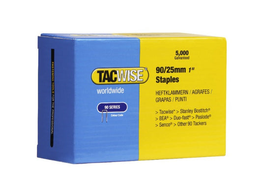 Tacwise 90/25 Staples 0308 25mm Staples Pkt 5,000