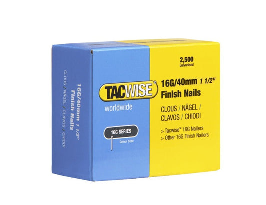 Tacwise 0319 Finish Nails 16/40mm