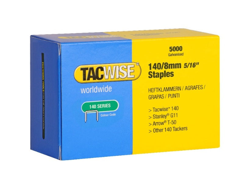 Tacwise 0341 Hammer Tacker Staples 140/8