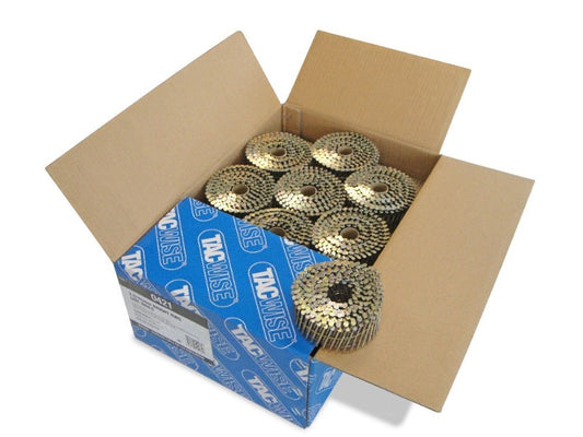 Tacwise 0421 Coil Nails 2.5x45mm FLAT Ring Bright