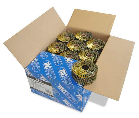 Tacwise 0424 Coil Nails 2.5x55mm FLAT Ring Bright