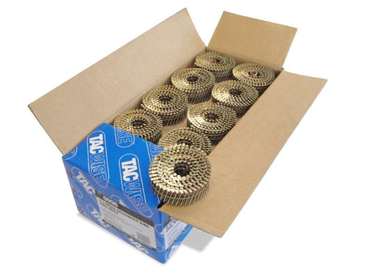 Tacwise 0996 Coil Nails 2.1x40mm FLAT Galv Ring