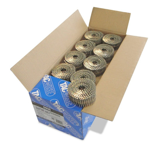 Tacwise 0998 Coil Nails 2.1x45mm FLAT Galv Ring