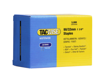 Tacwise 90/32 Staples 1144 32mm Staples Pkt 5,000